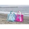 Asahi Koyo Lunch Bag, Insulated, Transparent, Clear Blue, with Inner Bag, Poolside Design, Depth 4'-0", 26x12x21cm