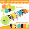 Musical Caterpillar Stuffed Animal Toys Infant Soft Plush Toy with Multi-Sensory Crinkle,Rattle & Textures for Babies 0-12 Months Newborn Children