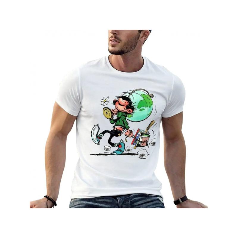 Gaston Lagaffe T-Shirt T Shirts for Man Tees T Shirt for Man Cotton T-Shirt