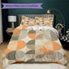 Simple Geometry Pattern Bedding uilt Set uilt Cover Pillowcase Home Decoration Birthday Gift (1 * duvet cover + 2 * pillowcase  without core)19