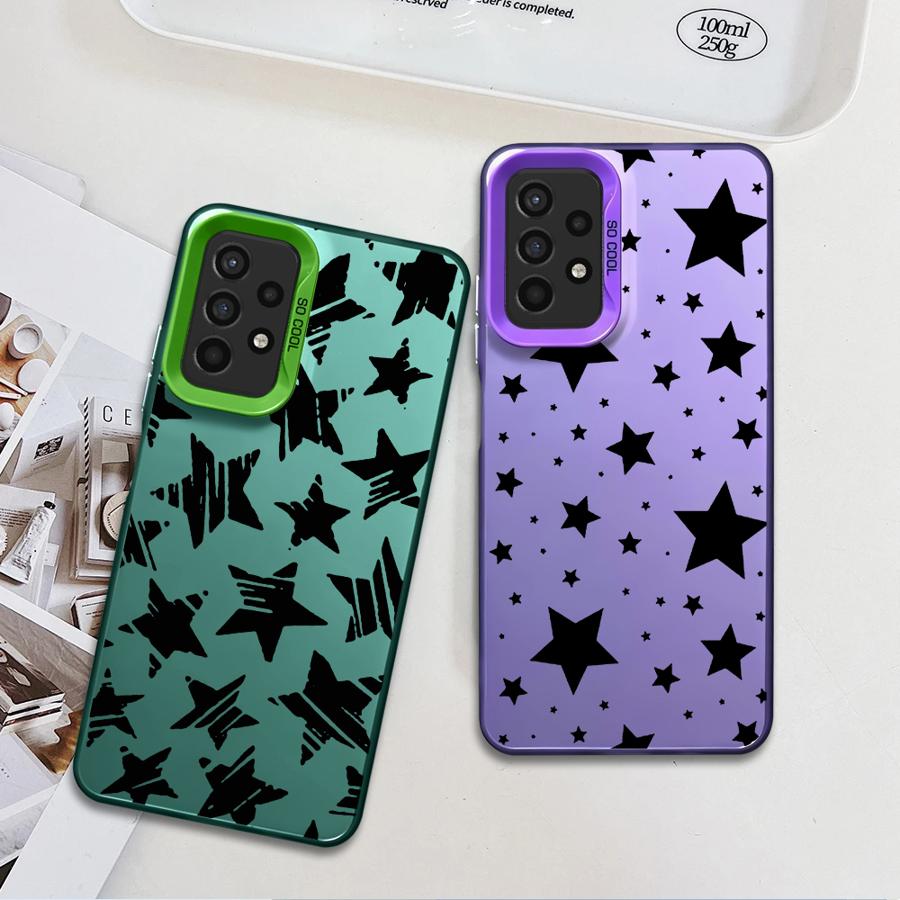 Пятиконечная звезда Чехол для телефона для Samsung Galaxy A14 A13 A15 A23 4G A34 A33 A53 A24 A54 A35 A55 5G A11 A12 Capa Чехол