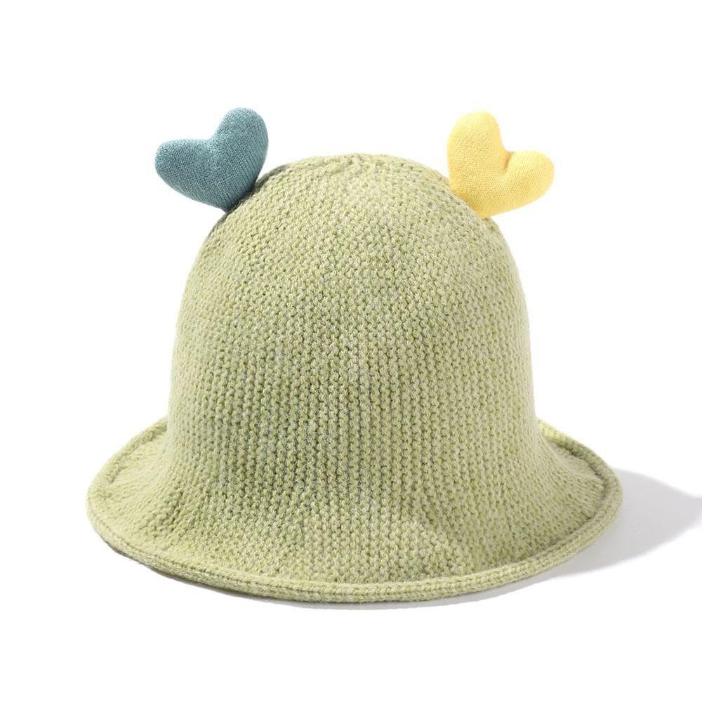 Cute Bucket Hat Warm Baby Children Fisherman Hat Knitted Hat Newborn Cap  Outdoor