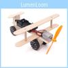 Kids Diy Wooden Assembly Gliding Airplane Material Kit For Science Experiment Model
