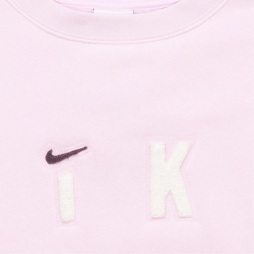 Nike As W Nsw Cozy Flc Os Crew Neck Casual Loose American Retro Sweatshirt Women sweatshirt Pink FV4012-663