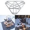 Portable Campfire Rack Outdoor Stainless Steel Stove Holder Outdoor Cooking Rack Campfire Cooking Tripod Stand