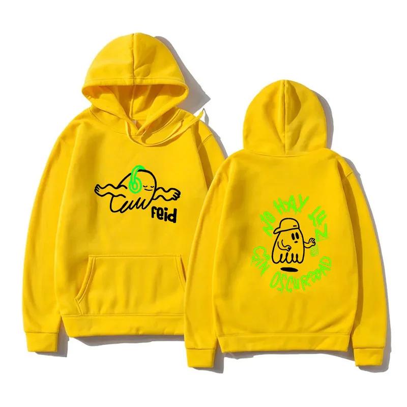 2024 Men's Hoodies Rapper Feid Ferxxo Mor No Le Temas A La Oscuridad Printed Women Clothes Vintage Pullover O-Neck Oversized Top