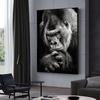 Modern Black Gorilla Canvas Paintings Nordic Animals Art Posters and Prints Monkey Wall Pictures for Living Room Home Decoration