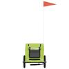 Bicycle Trailer for Dogs Green Oxford Fabric and Iron