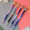 Back To School Season 10pcs 0.5mm Creative Crystal Bear Gel Pen High-looking Beautiful Starry Night Cap Pen Cute Stationery Water-based Pen