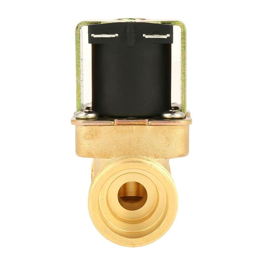 Медный нормально закрытый впускной клапан для горячей воды, 4 точки, DC12V 220V, соленоидный клапан для солнечного водонагревателя