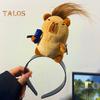Capybara Decor Headband Funny Animal Decor Elastic Hair Hoop Parties Cosplay Headwear Hair Accessories
