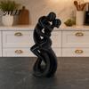 Элегантный Минималистичный Подарок 3D Печатная Статуэтка Танцующей Пары Танго, Абстрактная Фигурка Искусства с Бальной Позой, Современная Цельнолитая Скульптура