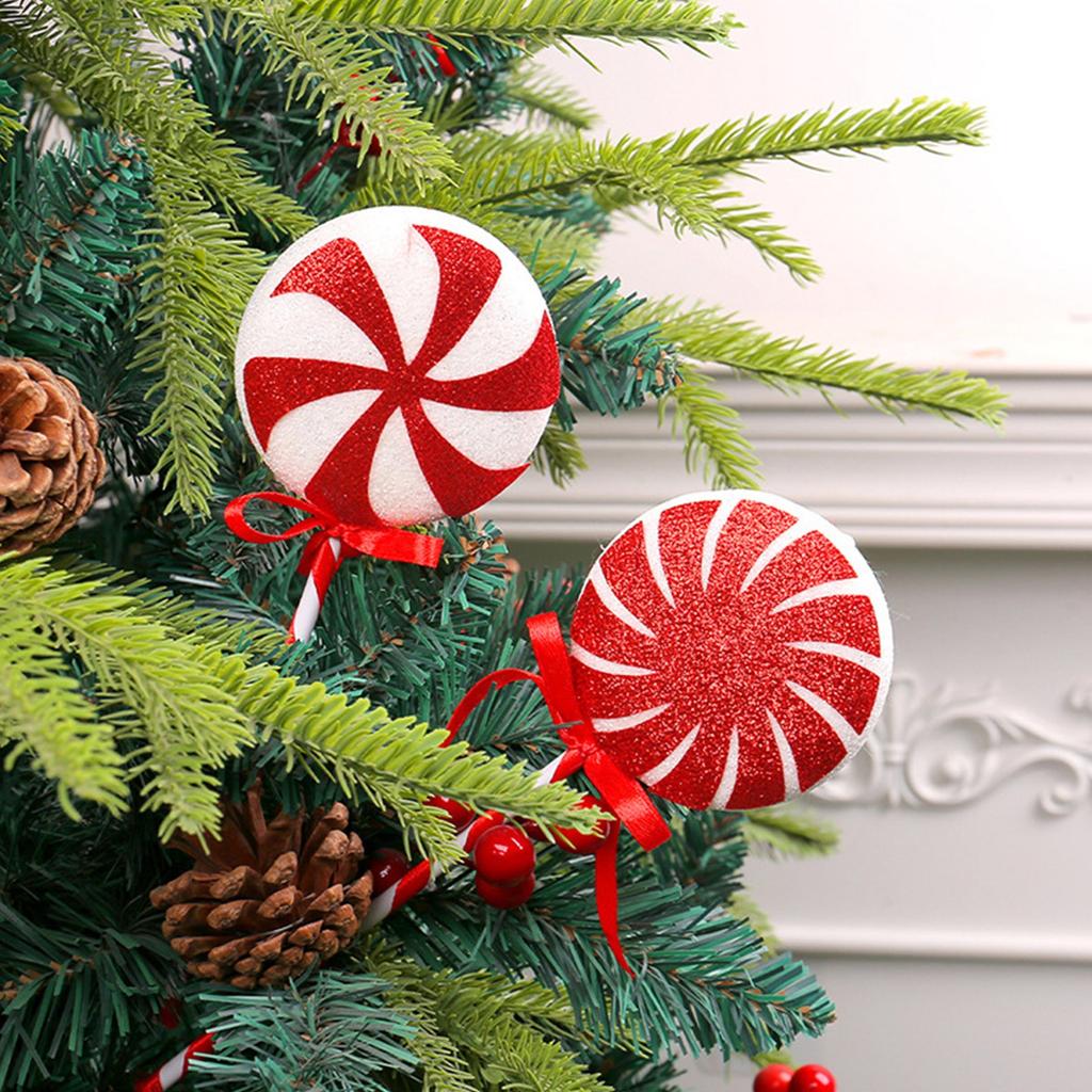 Красочные рождественские украшения из леденцов, креативные праздничные палочки, конфеты, украшения на елку, реквизит