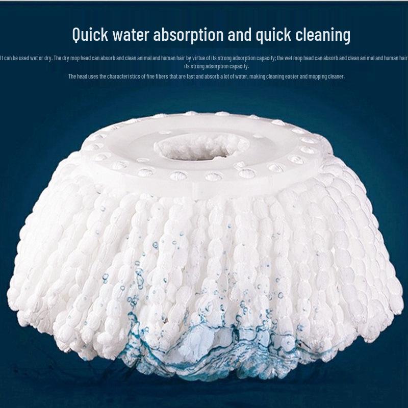 Универсальная 16-сантиметровая утолщенная двухсторонняя насадка для швабры - Влажная/Сухая микрофибра для домашнего использования