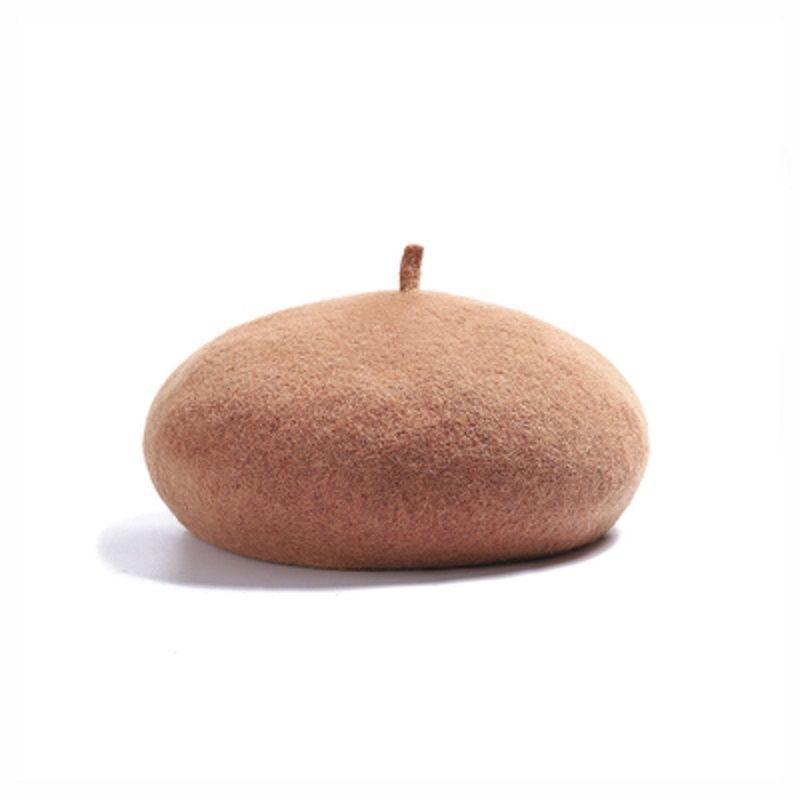 Korean beret women's hat autumn and winter British versatile literary painter hat Hong Kong style pumpkin hat winter hat
