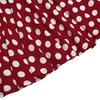 Women Spring Summer Dot Printed Skirt Soft Breathable Loose High Waist A-line Pleated Midi Dress Fashion Party Costume