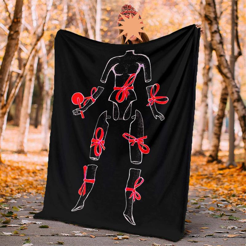 Dexter Flannel Blanket Soft Warm All-Season Throw, Design for Camping, Car Travel, Hiking Sofa, Bed, Office Perfect Gift for Parties