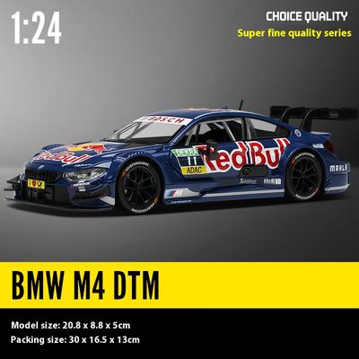 1:24 BMW M4 DTM Red Bull Суперкар Сплав Металл Литье под давлением Модель Автомобиля Спортивный Дисплей на Открытом Воздухе Хобби Коллекция Праздничные Подарки Для Мальчиков
