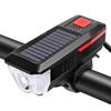 Power Display Bike Headlight 3 Modes Bike Front Lamp Portable Solar Bicycle Light  Road Cycling