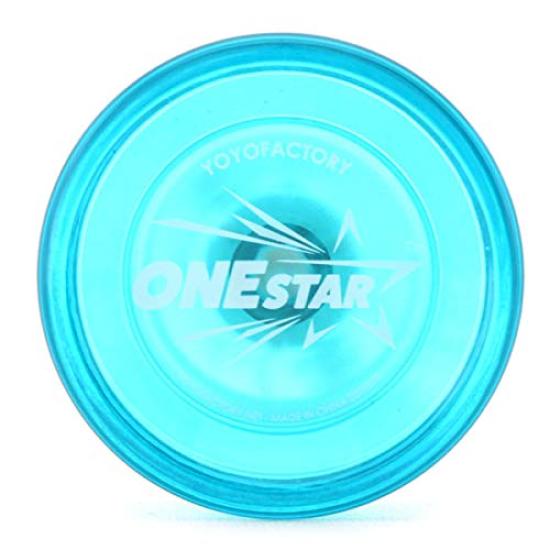 Йо-йо One Star с DVD в комплекте Синий Стартер от Yoyo Factory Для начинающих (Набор освещения)