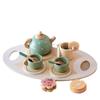 Food Afternoon Tea Set Toy Timbered  Early Educational Toys   Children Toys
