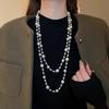 NK-263 Multi-layer Handmade Glass Pearl Necklace - Women's Autumn & Winter Accessory