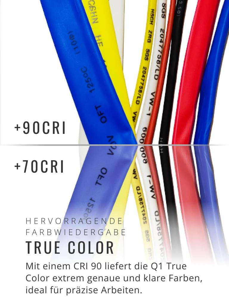 Светодиодный фонарь Suprabeam Q1 True Color 488850 Теплый рабочий свет с алюминиевым корпусом 50-метровый луч (Устойчивость к потускнению - Белый, Корпус, Диапазон, 10-часовое время)