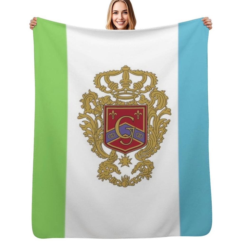 Genovian Flag Throw Blanket Warm Accent Blanket for Living Room Decoration