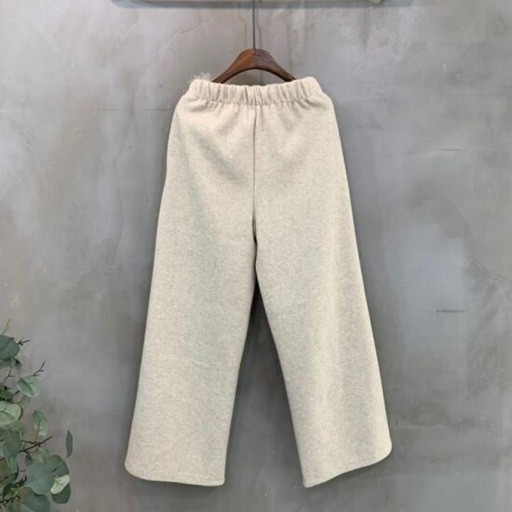 C S In The Room Hapy Wool baSiC bandIng Wide pantS 2Color