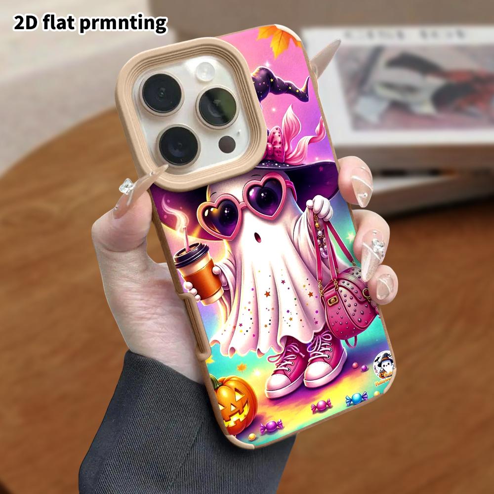 Phone Case: Lambskin 2D Flat Samsung Galaxy A34 A35 M05 M06 S20 S22 S21 FE Plus 5G Protective Case, Starry Sky Witch Hat, Christmas and Halloween Gift
