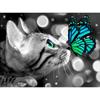5D DIY Diamond Painting Kit Cat Pictures Of Rhinestones For Adult Children Diamond Embroidery  Butterfly Mosaic Decor