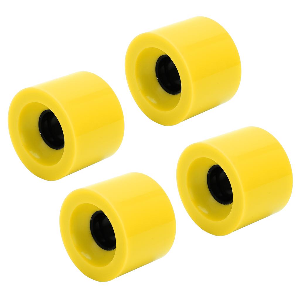 PUENTE 4pcs 60x45mm Skateboard Wheels 78A Longboard Cruiser Wheels Replacement PartsYellow