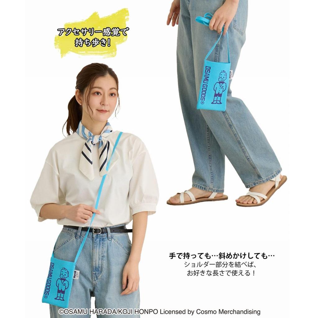 [ROOTOTE] 6272 6274 Mini Tote Bag with Shoulder Strap, Pochette, Sacoche, OSAMU GOODS(R) x ROOTOTE Baby Roo. Ami. Osamu (627403 Dog)