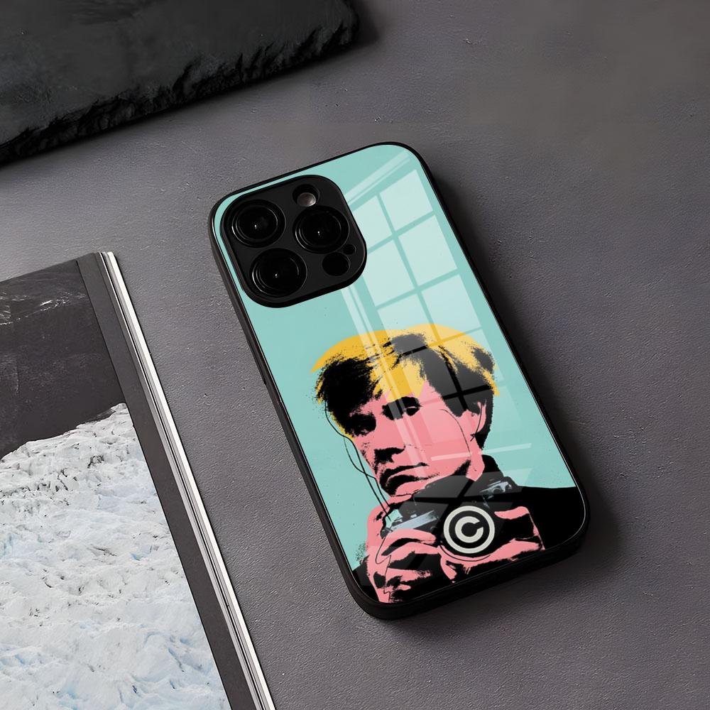 A-Andy W-Warhol Art Phone Case For IPhone 17 Air 16 E Pro Max 15 14 13 Mini 12 Pro 11 Max Plus Black Glass Cover