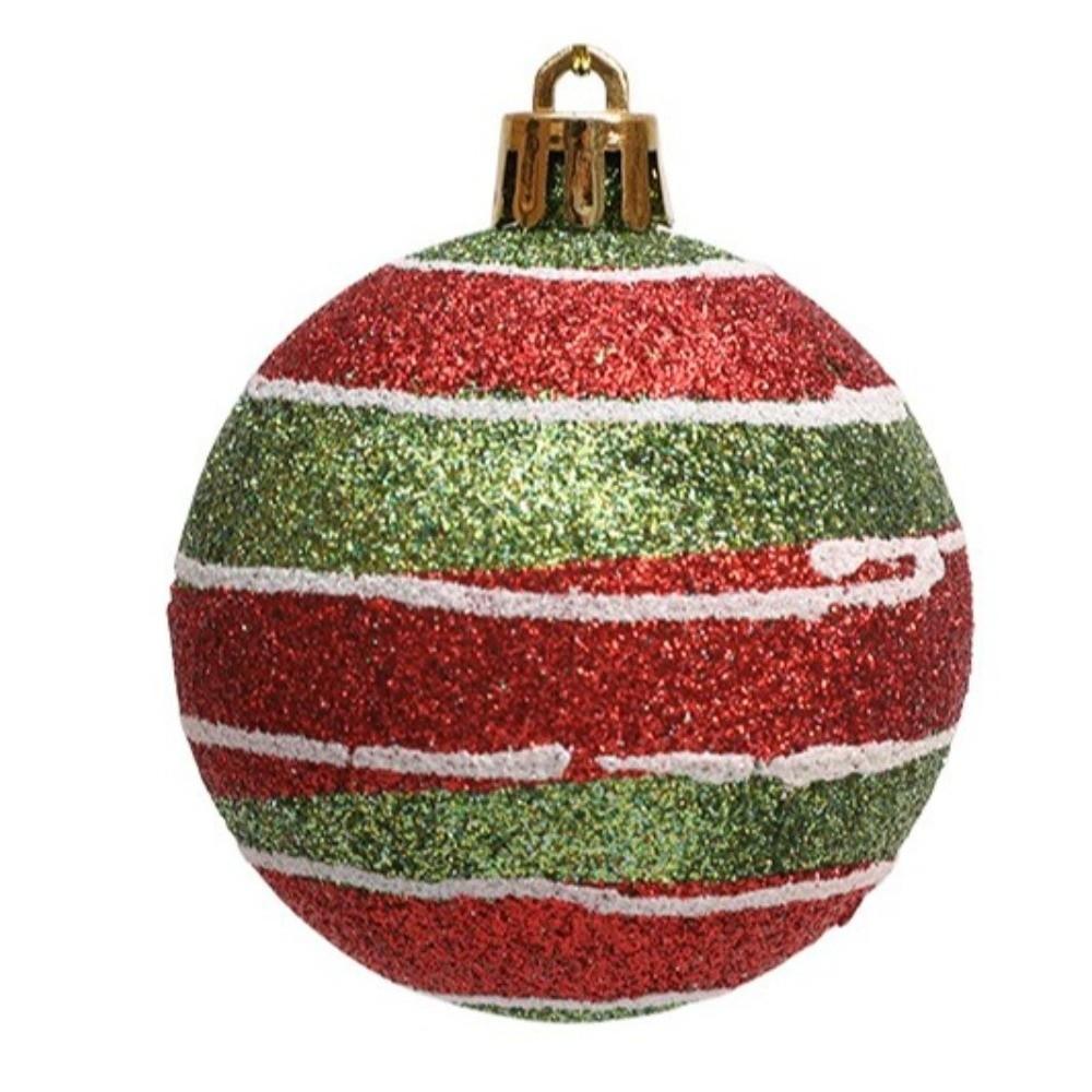 Colorful Christmas Baubles 6cm Christmas Tree Hanging Baubles Christmas Tree Decor