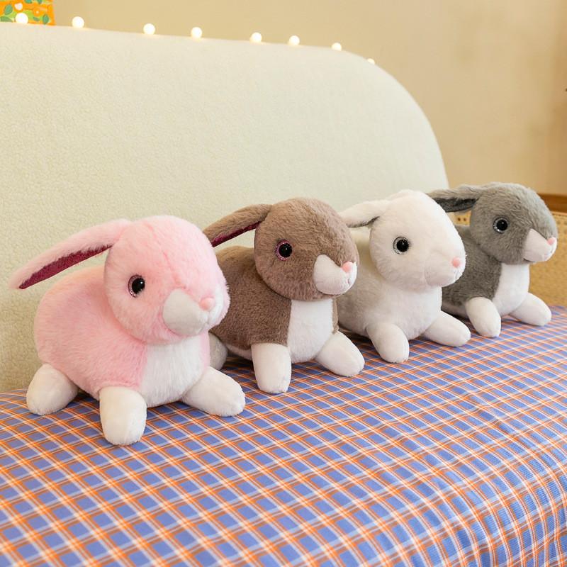 Adorable Plush Rabbit Toy Soft Stuffed Bunny Doll For Kids With Realistic Features