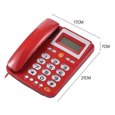 Настольный проводной стационарный телефон Проводной телефон с большой кнопкой для пожилых людей Телефон с ЖК-дисплеем