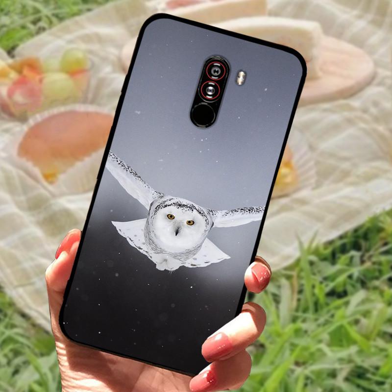 For Xiaomi Mi Pocophone F1 Case Cover PocoF1 Silicone Soft Marble Black Bumper Funda Coque for Xiaomi Poco F1 Poko Protective