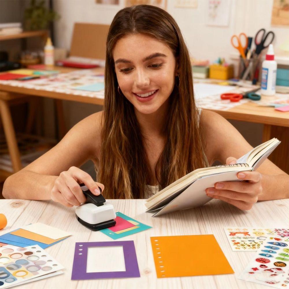 Резка Craft Бумажный резак Ручной Квадратный Тиснение Тиснители Поделки Дырокол Бумажное творчество