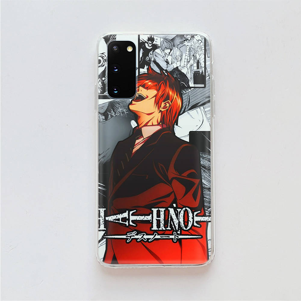 Прозрачный чехол AD88 Death Note для Samsung A04 A14 A23 A34 A54 M23 M33 M52 M53 Realme 10 9 C30S C35 C55 VIVO Y02 Y21 Y33S Y51 X80 V25