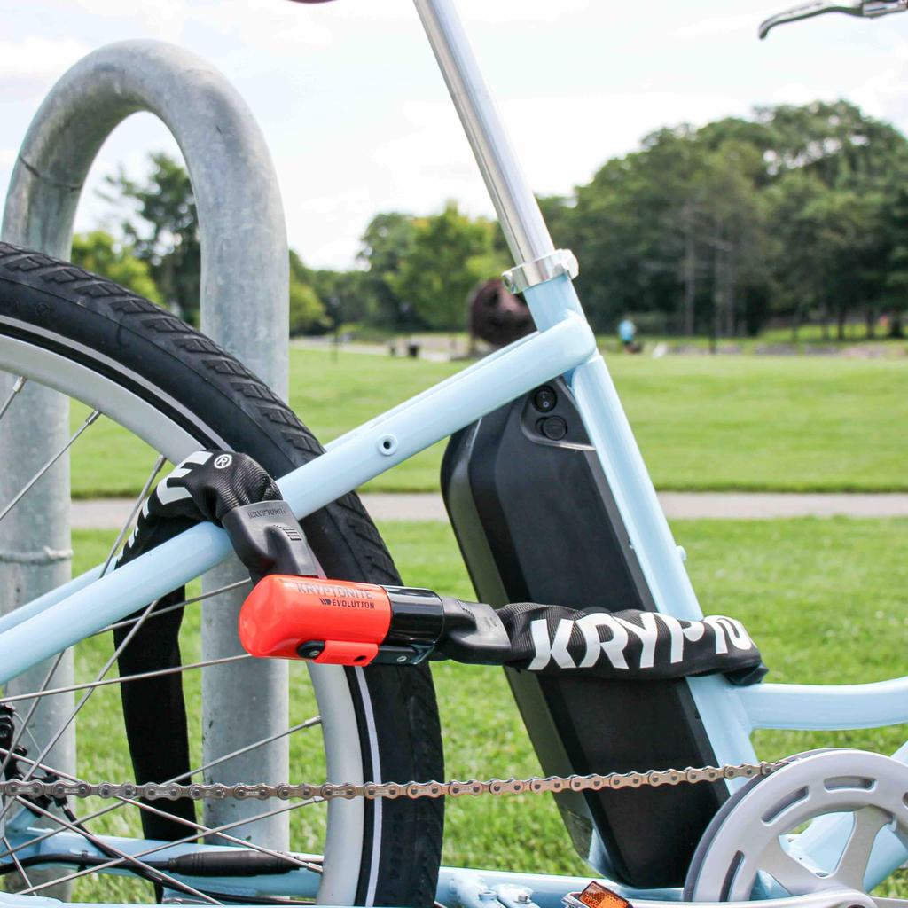 Интегрированная цепь KRYPTONITE Lock Evolution Series 4 160 см 000815 Черный/Оранжевый