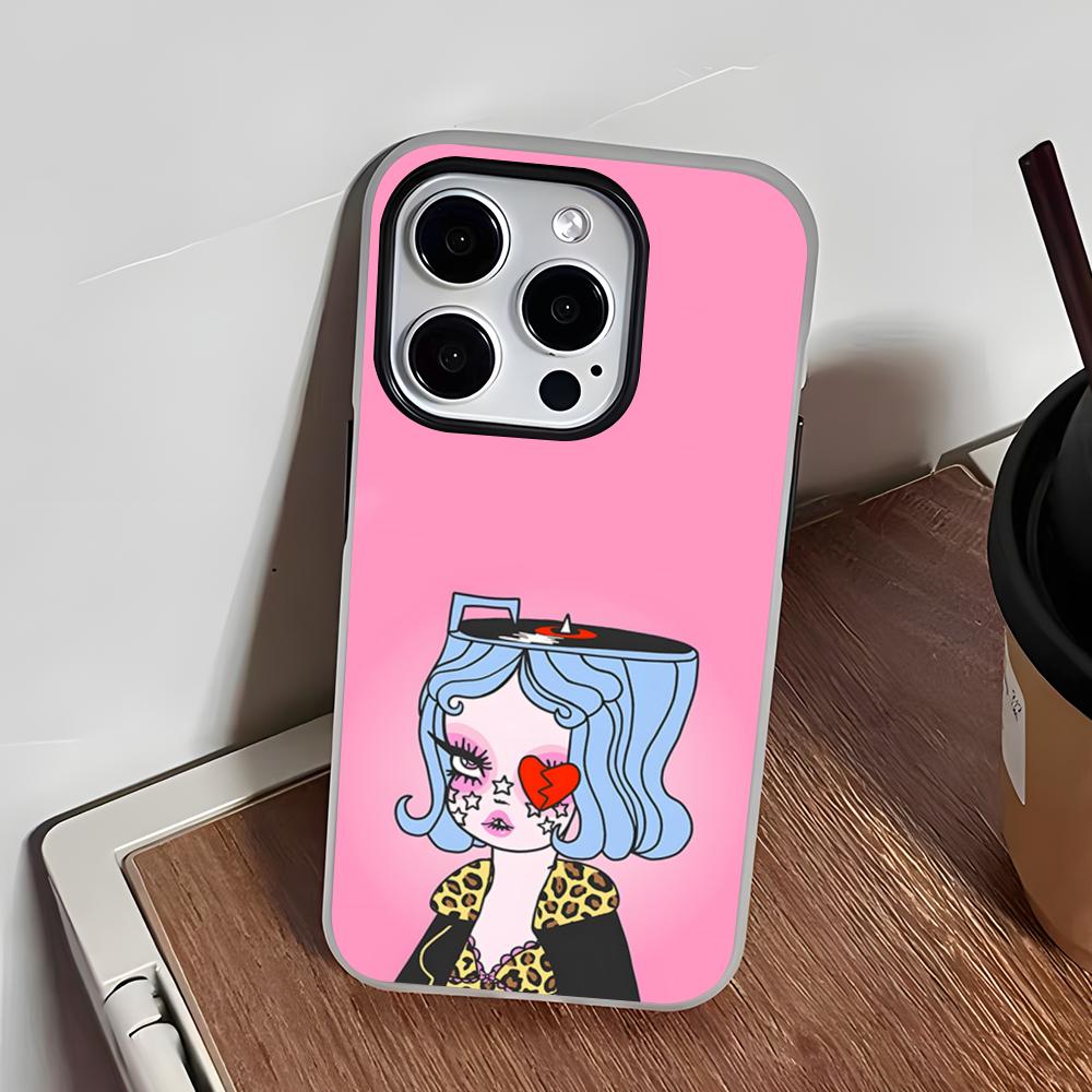 Чехол для телефона с принтами Valfre Art для iPhone 17 Air 16 E 15 14 Plus 13 12 11 Pro Max Желейный 2 в 1 Защитный чехол