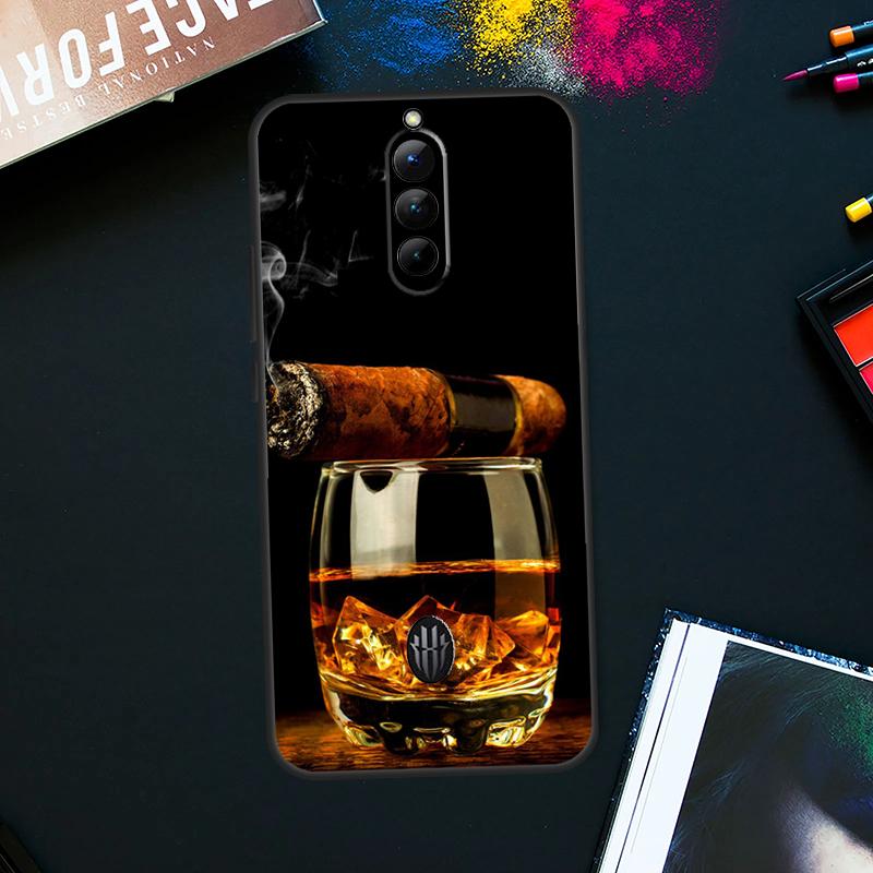 Кейс для сигар и виски для ZTE Nubia Red Magic 9 8 8S Pro Plus RedMagic 6 7 Pro 6S 7S Pro 5S 6R 5G Задняя крышка