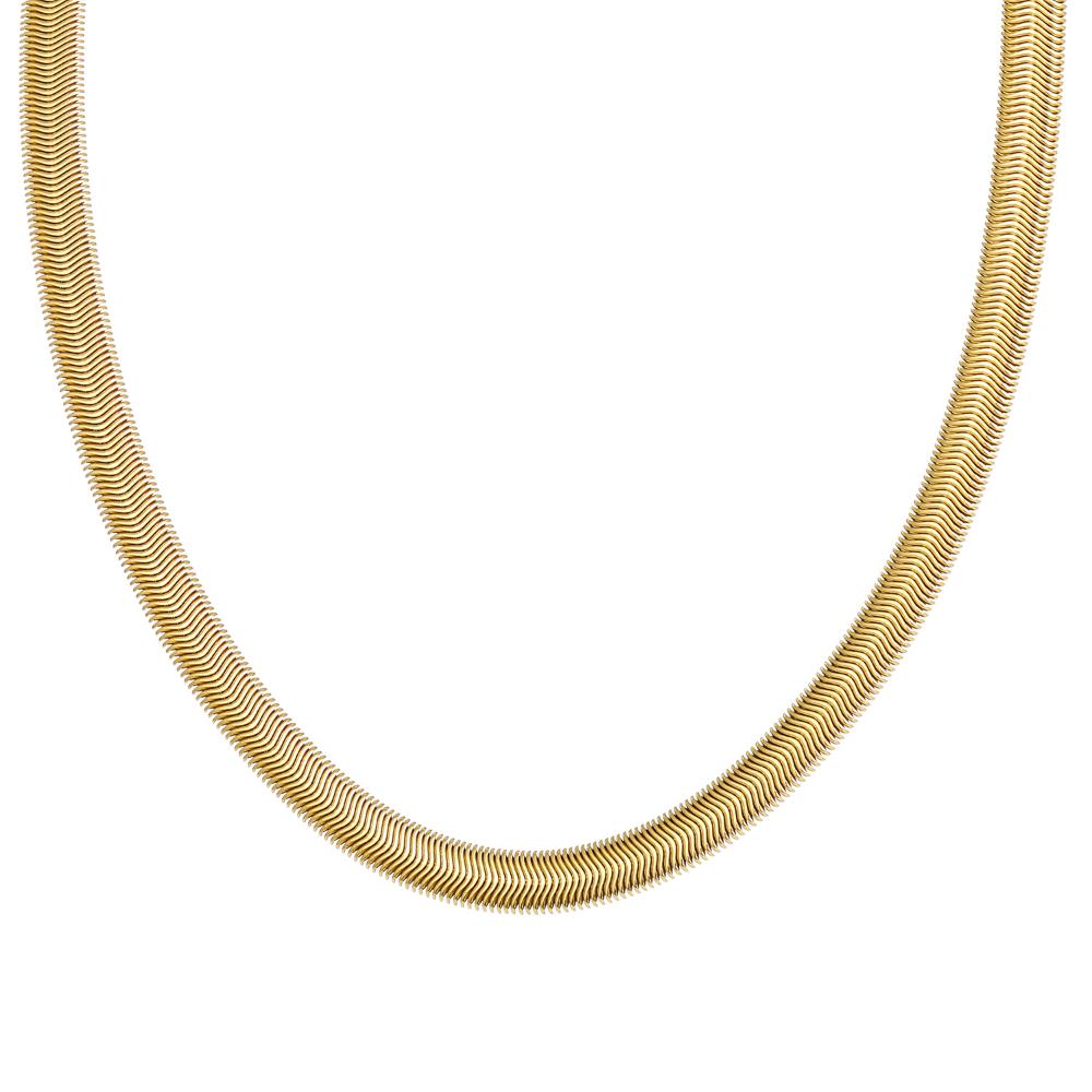 Новая модная женская цепочка в виде змеиной кости, модная роскошная Золотая толстая цепочка, элегантная подвесная цепочка на ключицы, вечерние цепи для свитера