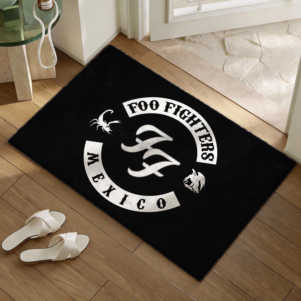 Rock Band F-Foo Fighterss Floor Mat Soft Flannel Non-Slip Door Mat - Thickened Rug for Living Room Home Decor