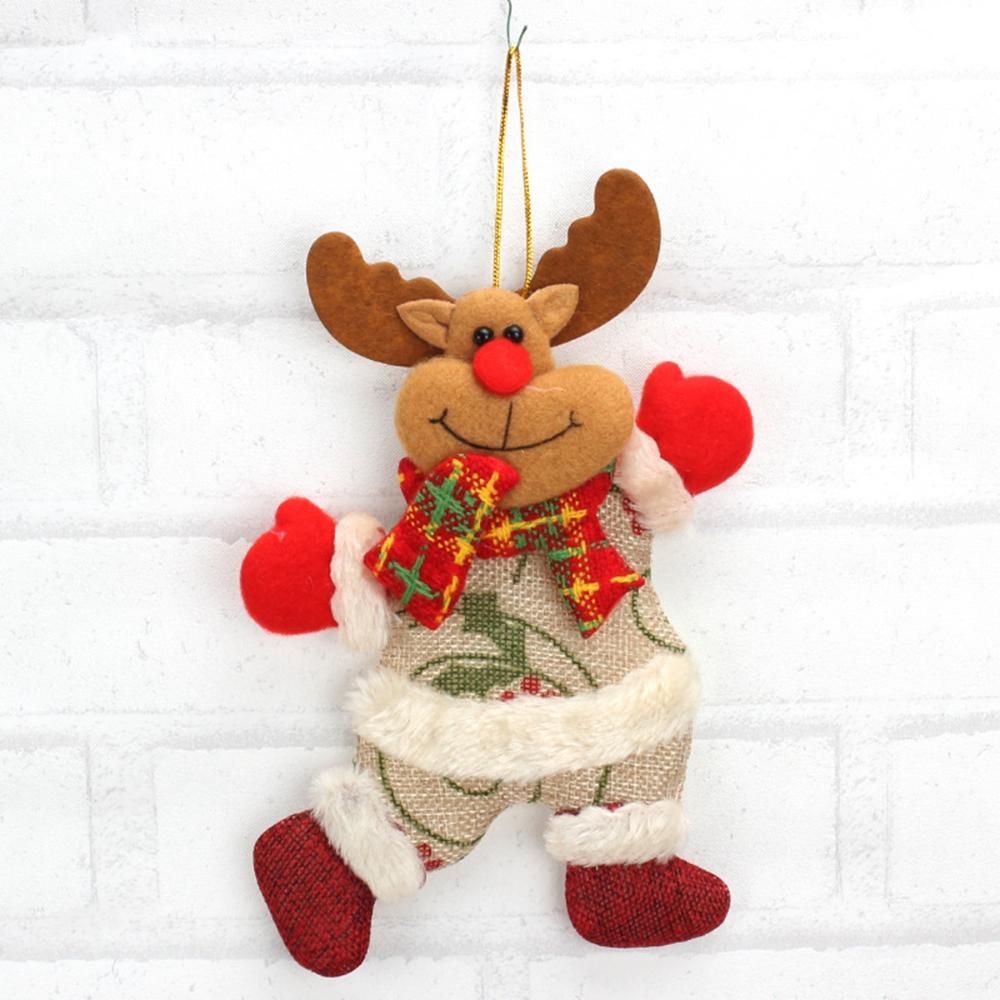 Cute Santa Claus Bear Elk Snowman Ornaments Christmas Pendant Christmas Tree Decoration Toy Doll