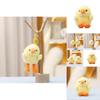 Cute Yellow Duck Plush Toy Keychain With Soft Short Pile For Bag Decor And Collectors
