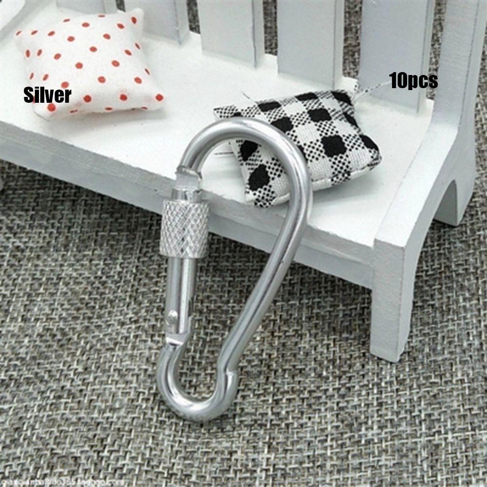 Multi-color Aluminium Equipment Alloy Carabiner Buckle Keychain Camping Hiking Hook Climbing Button