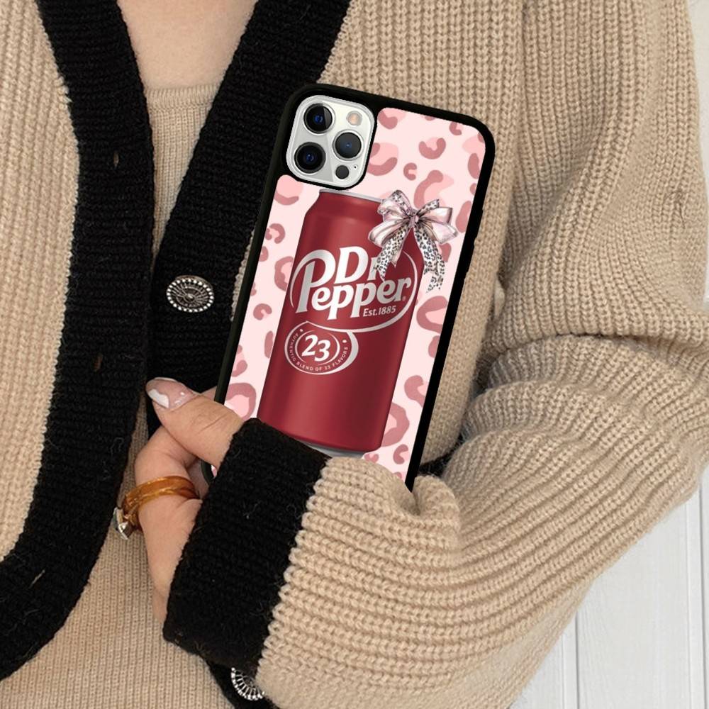 Чехол для телефона Dr Pepper (бренд газированных напитков) для iPhone 16 Pro Max 15 14 Plus 14 13 12 11 17, задняя крышка из PC+TPU