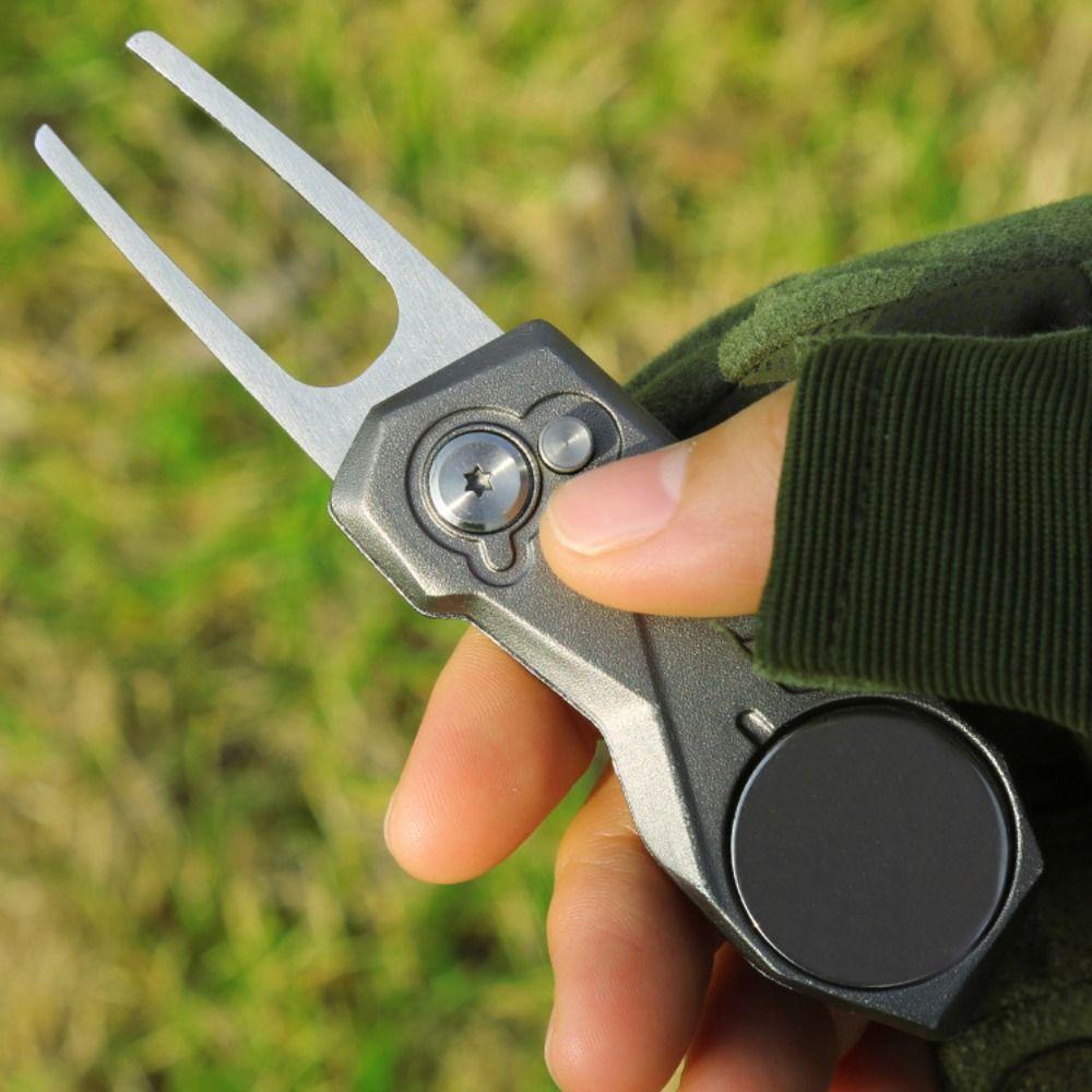 Switchblade Golf Divot Repair Tool Ball Marker Mini Golf Divot Tools Gift For Golfer
